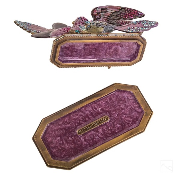 Rare Intricate Jay Strongwater Lovebirds Cover Lidded Trinket Box 
NEW WITH TAGS - Picture 5 of 6
